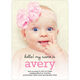 Pink My Name Is Photo Birth Announcements Image 3 of 6